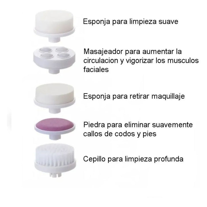 Limpiador Masajeador Facial 5 en 1